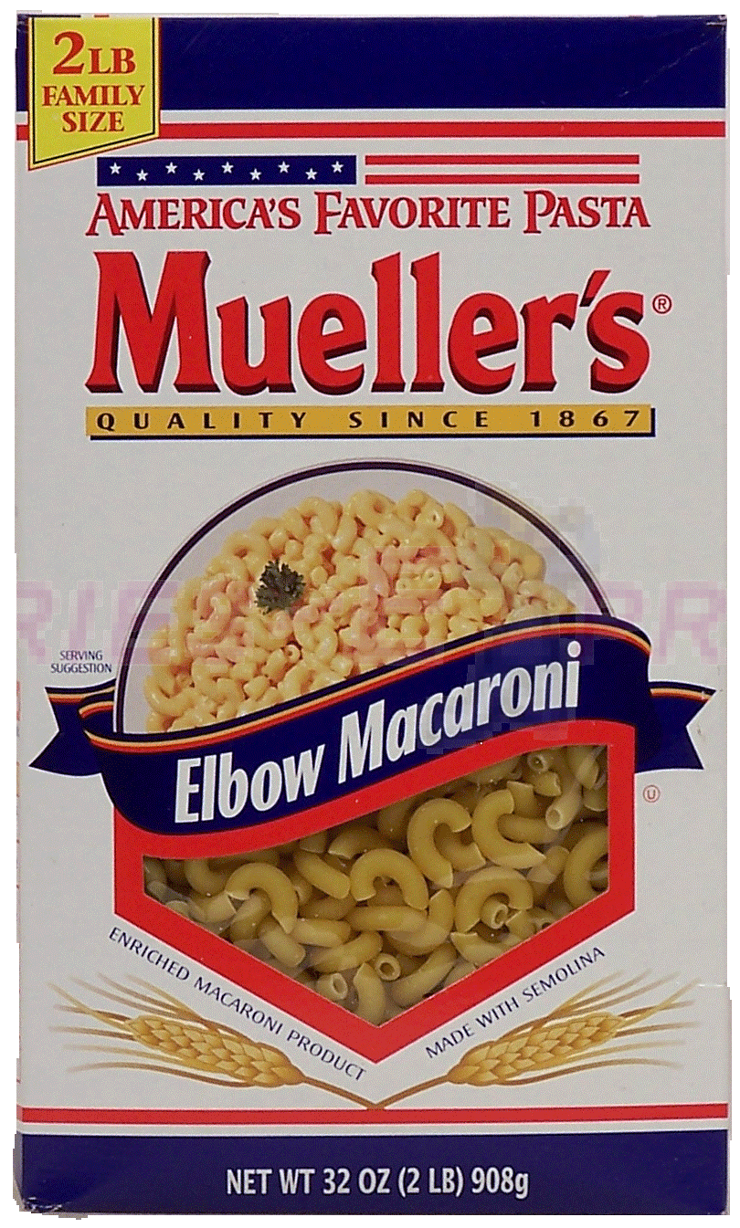 Mueller's Macaroni elbow macaroni america's favorite pasta Full-Size Picture